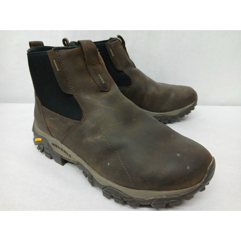 Merrell Mens Moab Adventure Chelsea Polar WP Boot J88453W Brown Black Sz 12 Wide